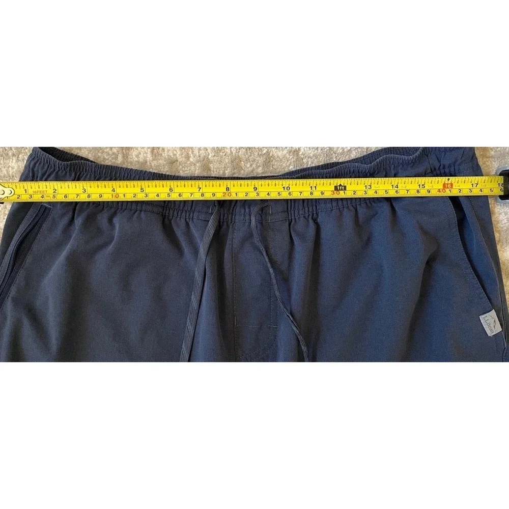 LL Bean Mens Multisport Joggers Blue Hiking Pants 515767 Large 28 Inseam